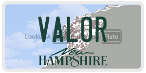 VALOR  license plate in NH