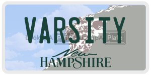 VARSITY  license plate in NH