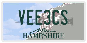 VEE3CS  license plate in NH