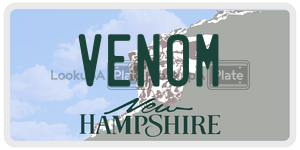 VENOM license plate in New Hampshire