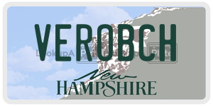 VEROBCH  license plate in NH