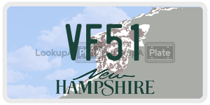 VF51  license plate in NH