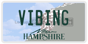 VIBING  license plate in NH