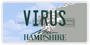 VIRUS  license plate in NH