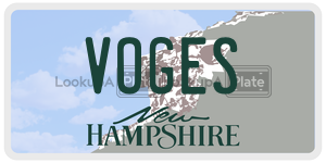 VOGES  license plate in NH