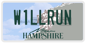 W1LLRUN  license plate in NH