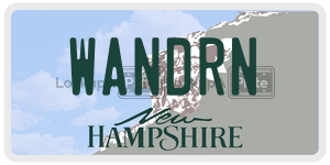 WANDRN  license plate in NH