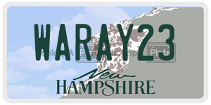 WARAY23  license plate in NH