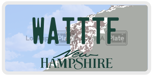 WATTTF  license plate in NH