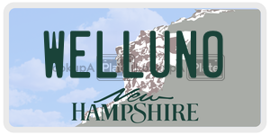 WELLUNO  license plate in NH