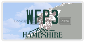 WFP3  license plate in NH