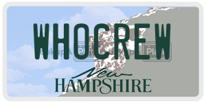 WHOCREW  license plate in NH