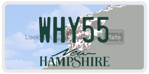 WHY55  license plate in NH