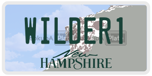 WILDER1  license plate in NH