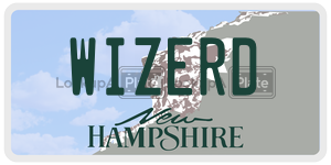 WIZERD  license plate in NH