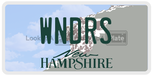 WNDRS  license plate in NH