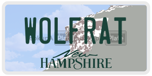 WOLFRAT  license plate in NH