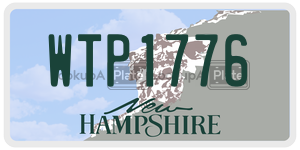 WTP1776  license plate in NH