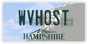 WVHOST  license plate in NH