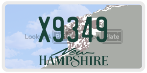 X9349  license plate in NH