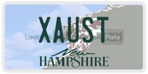XAUST  license plate in NH