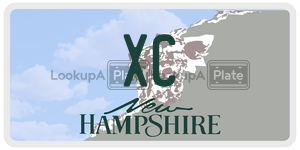 XC license plate in New Hampshire