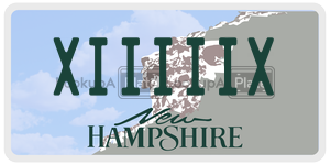 XIIIIIX  license plate in NH