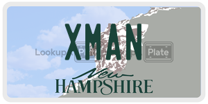 XMAN  license plate in NH
