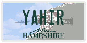 YAHIR  license plate in NH
