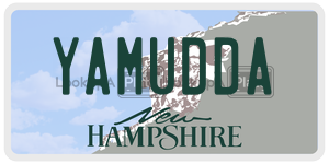 YAMUDDA  license plate in NH