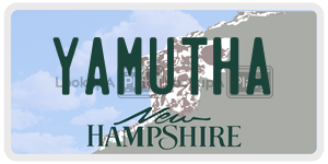 YAMUTHA  license plate in NH