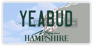 YEABUD  license plate in NH