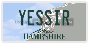 YESSIR  license plate in NH