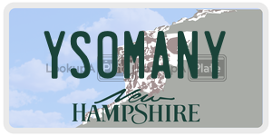 YSOMANY  license plate in NH