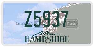 Z5937  license plate in NH
