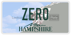 ZERO  license plate in NH