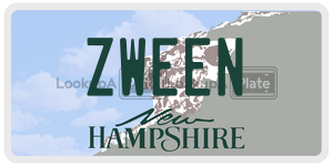ZWEEN  license plate in NH