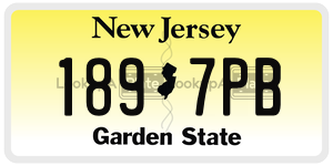 1897PB license plate in New Jersey