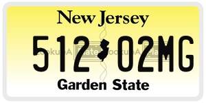 51202MG license plate in New Jersey