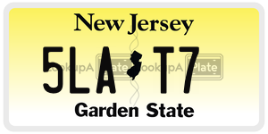 5LAT7  license plate in NJ