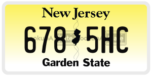 6785HC  license plate in NJ