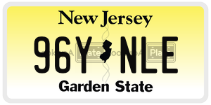 96YNLE  license plate in NJ