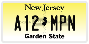 A12MPN license plate in New Jersey
