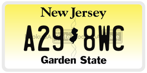 A298WC license plate in New Jersey