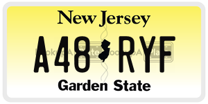 A48RYF license plate in New Jersey