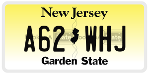 A62WHJ  license plate in NJ