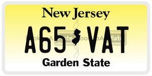 A65VAT  license plate in NJ