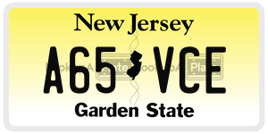 A65VCE  license plate in NJ