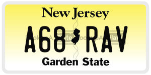 A68RAV  license plate in NJ