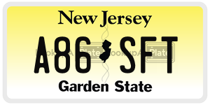 A86SFT  license plate in NJ